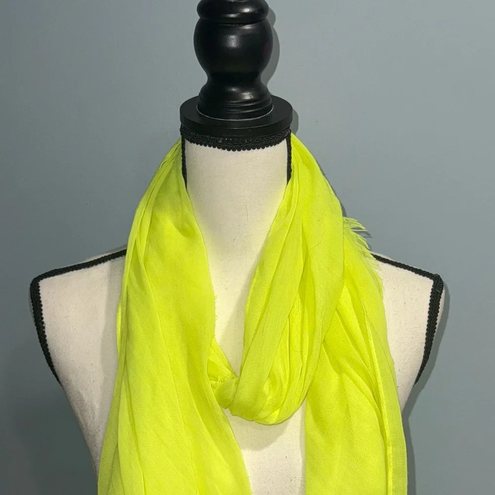 Lime Green Women's Scarf